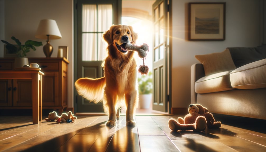 You are currently viewing Why Does My Dog Bring Me a Toy When I Get Home?