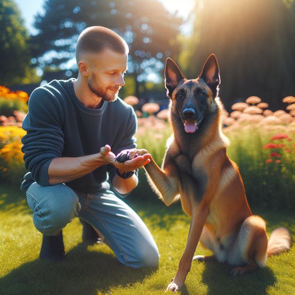 Belgian Malinois to give paw