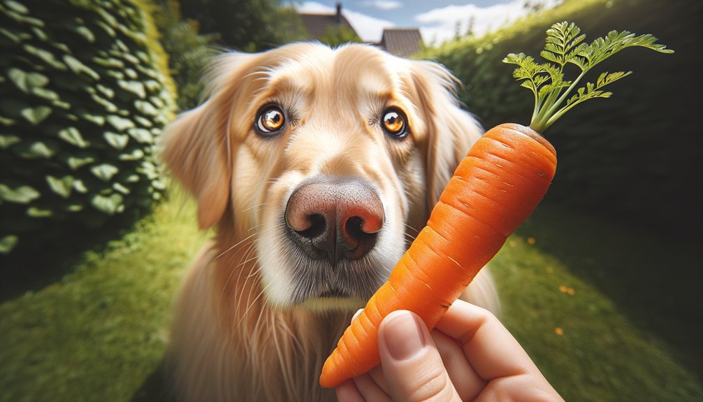 You are currently viewing <nav class="cff-breadcrumb" aria-label="breadcrumb"><ol  ="https://schema.org/BreadcrumbList"><li ="itemListElement"  ="https://schema.org/ListItem">
            <a ="item" href="https://dogfoodfirst.com/"><span ="name">Home</span></a>
            <meta ="position" content="1"/>
         </li><span class="delimiter">›</span><li ="itemListElement"  ="https://schema.org/ListItem">
                            <a ="item" href="https://dogfoodfirst.com/dog-common-questions/"><span ="name">Dog Common Questions</span></a>
                            <meta ="position" content="2"/>
                         </li><span class="delimiter">›</span><li ="itemListElement"  ="https://schema.org/ListItem">
                            <a ="item" href="https://dogfoodfirst.com/dog-common-questions/daily-life-owner-tips/"><span ="name">Daily Life & Owner Tips</span></a>
                            <meta ="position" content="3"/>
                         </li><span class="delimiter">›</span><li ="itemListElement"  ="https://schema.org/ListItem" class="active">
            <span ="name">Debunking Myths: Carrots & Dog Vision</span>
            <meta ="position" content="4"/>
         </li></ol></nav><h1 class="entry-title">Debunking Myths: Carrots & Dog Vision</h1>