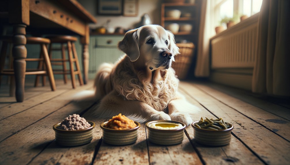 Visual breakdown of protein, fat, and carb needs for optimal senior dog nutrition
